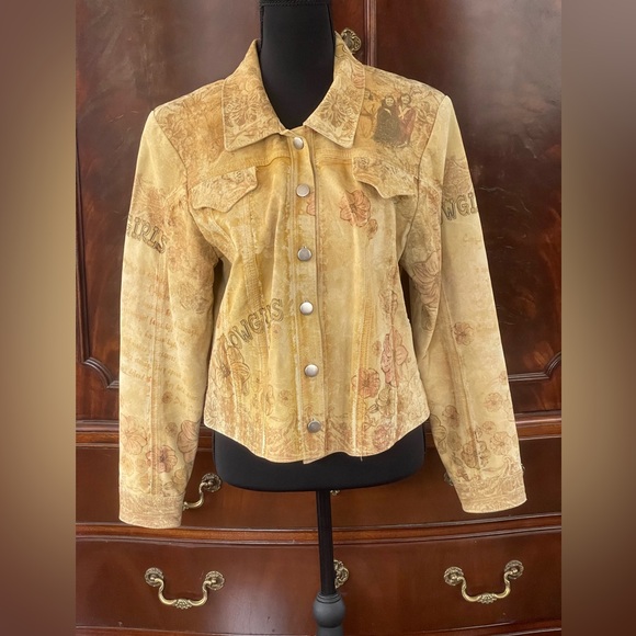 Double D Ranch Jackets & Blazers - Rare Vintage Double D Ranch Tan Leather Jacket